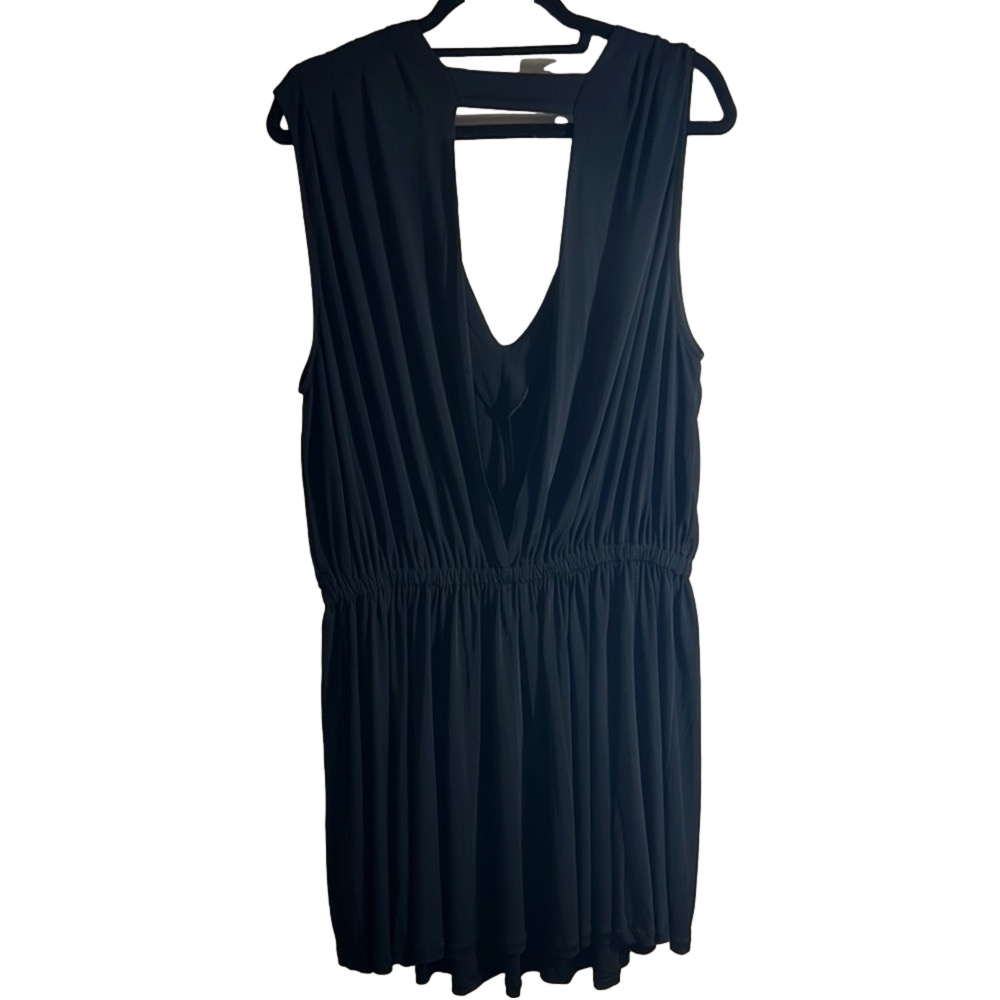 Banana Republic Black Sleeveless V-Neck MINI Dress Size XL NWT wedding party LBD